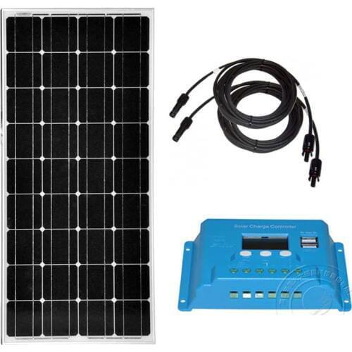 100 Watt Solar Panel Kit Solar Charge Controller 12v/24v 10A Solar Battery Charger Caravan Camping Solar Off Grid System