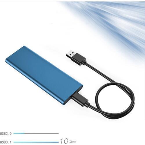 M.2 NGFF SATA SSD 10Gbps to USB 3.1 Type-C NGFF Enclosure HDD Case Converter HDD Box Adapter Enclosure Case For M2 Hard Drive PC