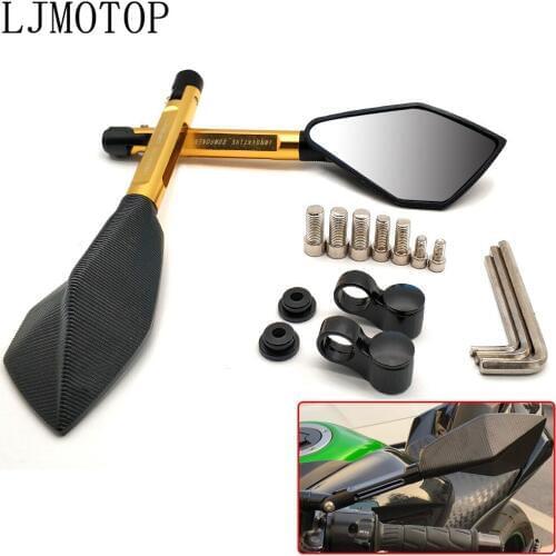 CNC Motorcycle Mirrors Moto Rearview Mirrors Side Mirrors accessories For Suzuki GSX250 GSX550 GSX600 GSXR1000 GSXR1100 Katana