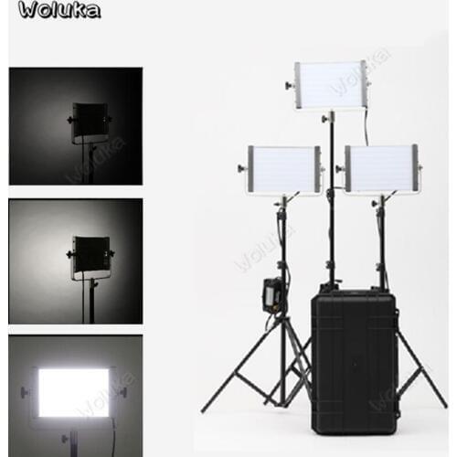 Photography 3 LED Light stand set 32W 5600K 160pcs LEDs Dimmable Panel Soft Lamp Photo Studio Lighting Kit LPL-S1602T CD50 T10