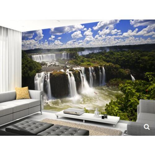 Custom landscape wallpaper,Iguassu Falls is the largest series of waterfalls,3D photo mural for living room bedroom wallpaper