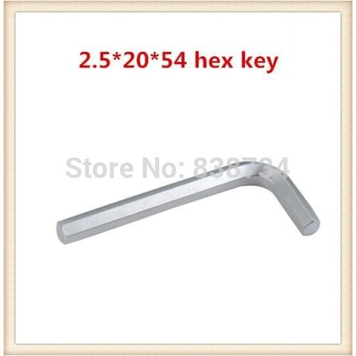 Carbon steel nickel plated 2.5mm*54 types of hex allen key (100pcs/lot)