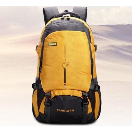 New Fashion Men Nylon Backpack Travel Bag Large Capacity Versatile Utility Mountaineering Multifunctional Backpack Luggage Bag