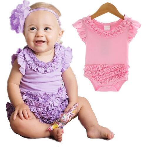 Solid Baby Girls Bodysuits 100% Cotton Soft Newborn Clothes Infant One-Piece Clothing Pink Purple Baby Jumpsuits 0-24Month Shirt