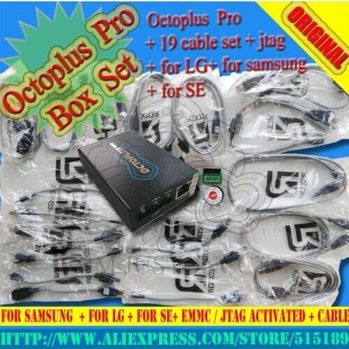 Original The Newest OCTOPLUS PRO BOX for sam and lg +se + JTAG cables + Free shipping