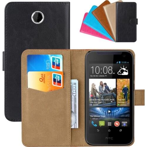 Luxury Wallet Case For HTC Desire 310 PU Leather Retro Flip Cover Magnetic Fashion Cases Strap