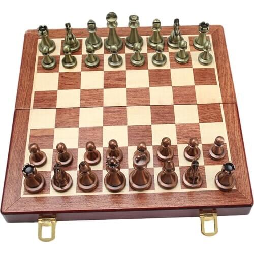 1 Set Chess Board Toy Educational Foldable Chess Set Portable Chess for Home