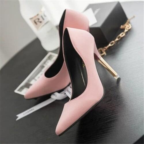 New Red Bottom High Heels Sexy Pink Heels Fashion Party Black Pumps Women Shoes Casual Shallow Solid Color Stiletto Ladies Hauts