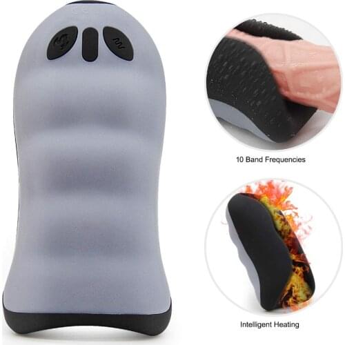 HIMALL Penis Vibrator Waterproof Male Oral Masturabation Massager Vibrating Sex Toys for man Erotic Tail Adult Sex Games