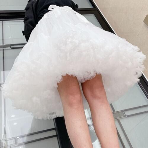 Ladies Petticoat Crinoline Underskirt Rockabilly Swing Tutu Skirt Cosplay 2021 for Wedding