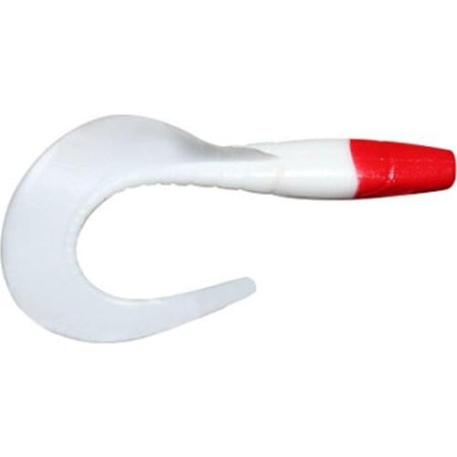 10Pcs Long Tail Grub Bait 60mm/80mm Mermaid Soft Silicone Fishing Lure Large Swirl Tail Swimming Worm Bass Trout Lure Tackle