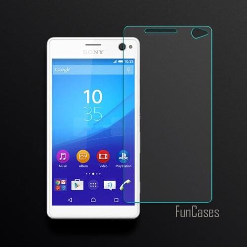 2.5D Curved Edge Screen For Sony Xperia C4 E5303 E5306 E5353 Tempered Glass For Sony C4 Screen Protector Front Film Anti-Scratch