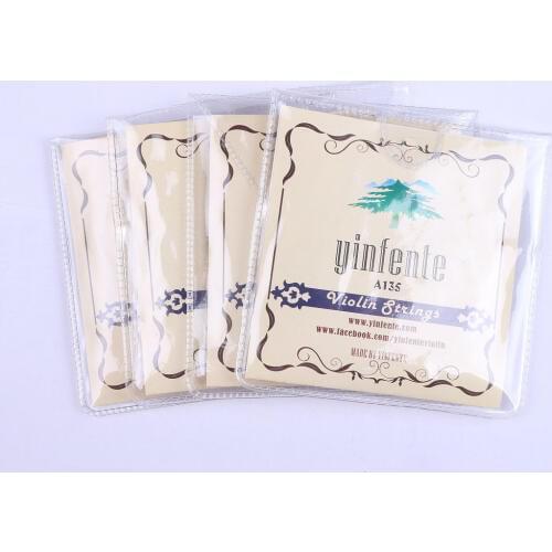 2 sets yinfente 4/4 violin String set soft Synthetic steel string ball end #135