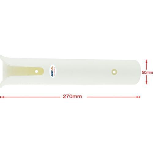 2pcs Side-Mount Single Rod Holder Fishing Pod Rack for Marine Pontoon Boat Yacht Camper RV (White)