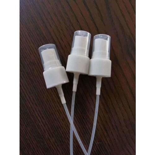 300pcs 18/410 20/410 24/410 Plastic Refillable Bottles Spray Nozzle Black White Transparent Color Atomizer Spray Head