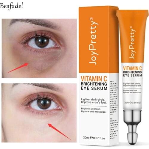 Remove Dark Circles Vitamin C Eye Serum Hyaluronic Acid Anti-Wrinkle Anti-Age Against Puffiness Bags Moisturizing Eye Cream Care