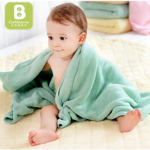 Curbblan Baby Bath Towel Children Newborn Bath Towels Muslin Washcloth Microfiber Very Soft Skincare Towels 70*150cm Babies
