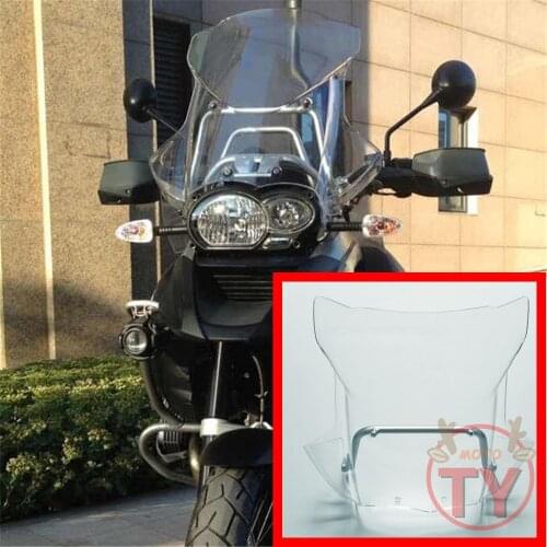 For BMW GS1200 Adventure 2005-2012 R1200GS ADV 05-12 Windshield Windscreen Odometer Clock Visor w/ Mounting Support Bracket