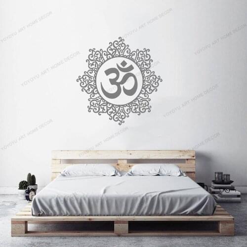 Hinduism Namaste Yoga Mandala Vinyl Wall Garage Stickers Home Decor Room Art Mural Wall Decal Wallpoof CX1868