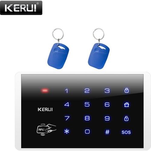 K16 Wireless Password Keypad System 433MHz Wireless RFID Card Touch Keyboard For KERUI Home House Alarm System