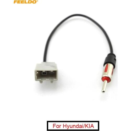 FEELDO 10Pcs Car Aftermarket Audio Radio Antenna Adapter Plug Cable for Hyundai KIA Audio Accessories Adaptor #AM2245