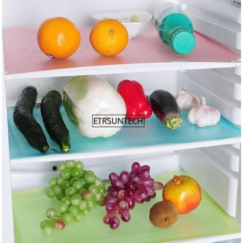 120pcs Fridge Organizer Waterproof Mats Refrigerator Pad Antifouling Mildew Moisture Tailorable Pad Kitchen Mat Tool
