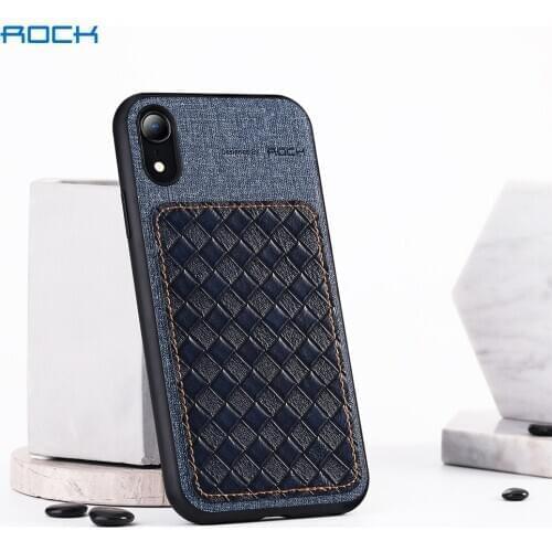 ROCK Leather Case for iPhone Xs Max Xr X Cover Soft Premium Retro Shockproof Brand Leather Protective Cover for iPhone XS XR