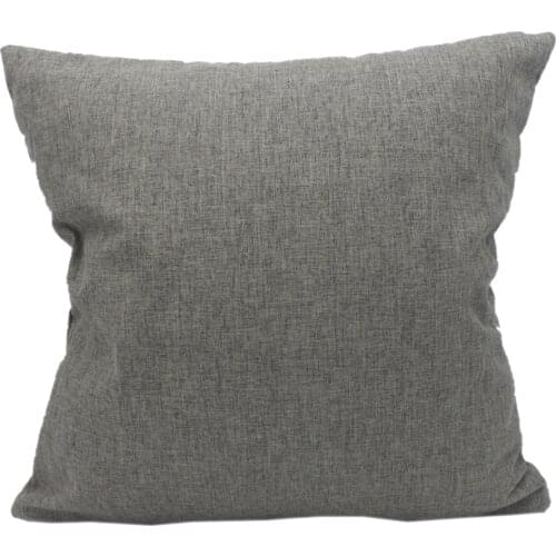 CURCYA 10PCS Dark Grey Throw Pillow Covers for Thermal Heat Transfer Printing Polyester Sublimation Blank Gray Cushion Cases