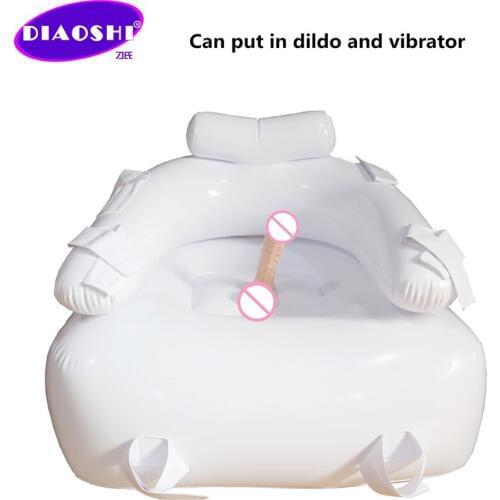 Newest! White Portable Inflatable Sex Sofa SM Adult Game Couples Flirting Adult Sex Furniture