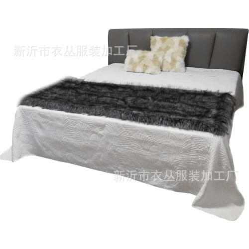 Imitation water Mink hair throw Faux fur long hair blanket 200cmX150cm