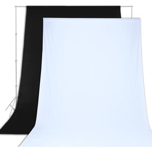 Professional Black+White Muslin Photo Backdrop100% Cotton Photo Studio BackgroundPortrait Still Photography