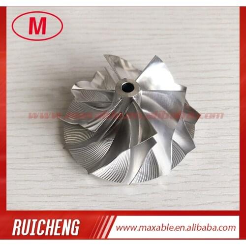 B03G reverse 51.00/68.00mm 6+6 blades high performance turbo milling/aluminum 2618/billet compressor wheel