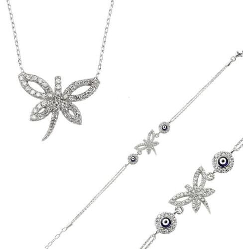 Silverlina Silver Dragonfly Women 'S Set
