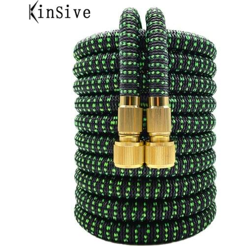 High Quality Rubber Garden Watering Hose Expandable Magic Flexible Garden Hose High Pressure Car Washer Plastic Pipe Irrigation