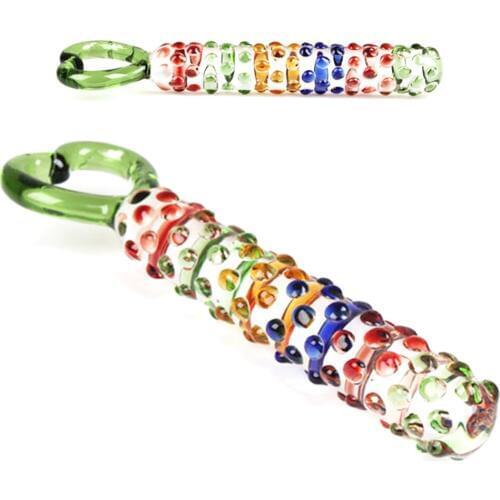 Glass BUTT plug heart bullet anal sex toys for man women G SPOT Crystal DILDO DOUBLE HEAD DICK Stimulating anus toys PENIS