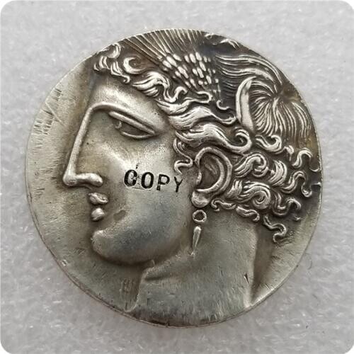 Type:#17 ANCIENT GREEK 10 drachma COIN COPY commemorative coins-replica coins medal coins collectibles