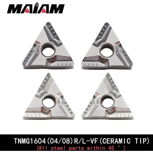TNMG160404 TNMG160408 triangular grooving Ceramic insert rough machining TNMG1604 for milling Stainless steel,aluminum