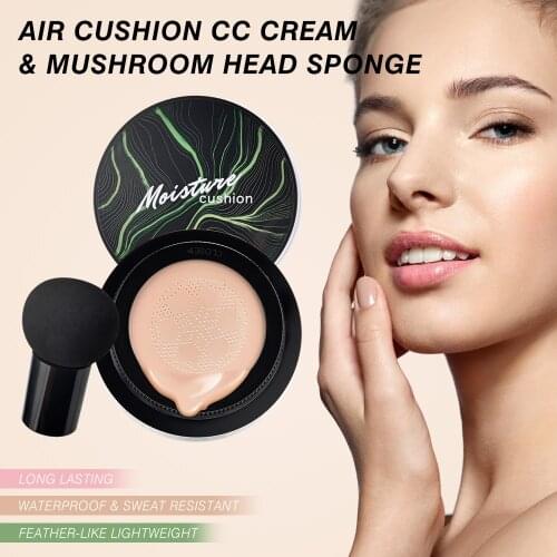 Mushroom Head Air Cushion CC Cream Moisturizing Concealer Foundation Air-permeable Natural Brightening Makeup BB Cream Cosmetics