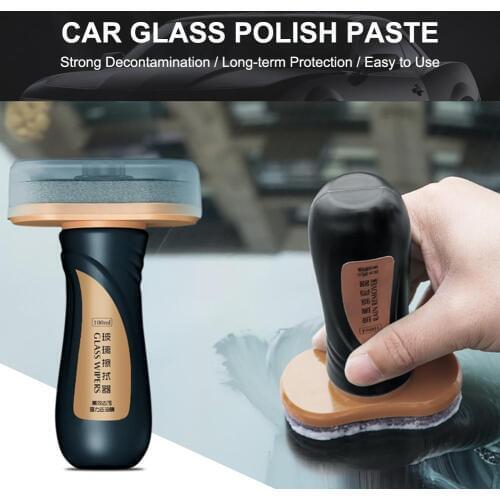 100mL Cleaning Wax Car Glass Polish Paste Glass Care Oil Remover Window Film Oil-Proof Film Agent Water Paint For Auto