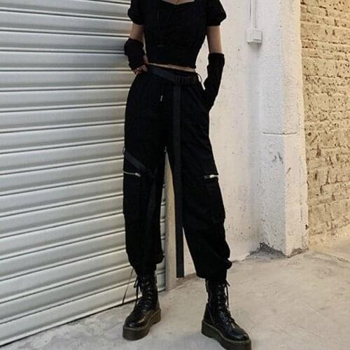 Women Summer Hot Pants Wide Leg Drawstring Sweatpants Loose Hip Pants Joggers Sports Travel Wear Big Zipper Pockets Decoration