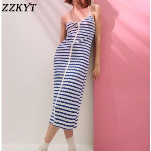 Летние платья в полоску ZZKYT China At AliExpress