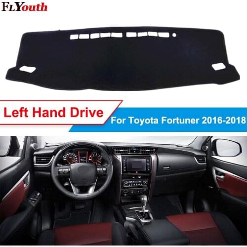 For Toyota Fortuner 2016-2018 Car Dashboard Cover Dashmat Dash Mat Sun Shade Pad Carpet Anti-UV Non-slip Auto Car Styling 1Pc
