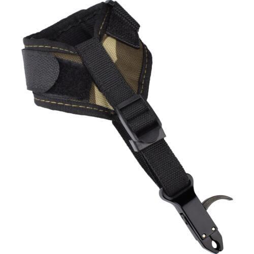1X Camo Release Aid Thumb Trigger Caliper Adjustable Wrist Strap Compound Bow Archery Bow Outdoor Shooting Free Shipping
