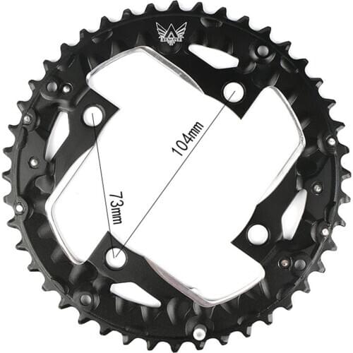 44T Mountain Bikes Disc Crank Pedal Holder Teeth Cutting Sprocket Chain Wheel Repair Part for Cycling Bicycle Accessories