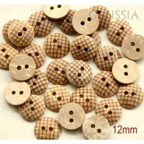 50pcs/lot Fashion Natural coconut shell buttons12mm Accssories sewing (ss-1185)