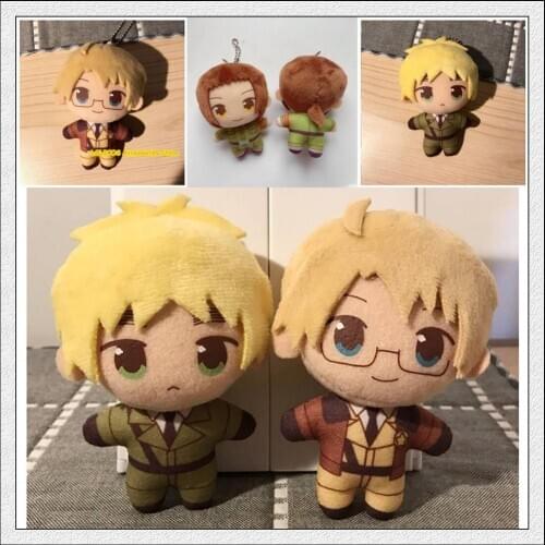 Anime APH Axis Powers Hetalia Arthur Kirkland Alfred F Jones Cosplay Cartoon Props Toy Plush Stuffed Pendant Doll Keychain Gifts
