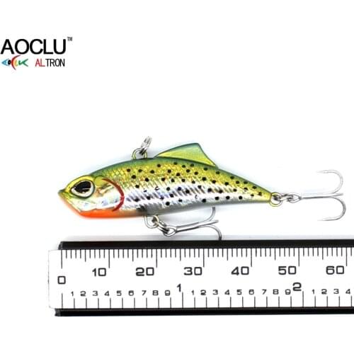 AOCLU new fishing lure 6 Colors 4.5cm 5.3g Hard Bait Small VIB Fishing lures Fresh Salt water tackle sinking lure free shipping