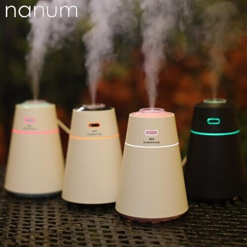 Aroma Essential Oil Diffuser Mini Ultrasonic M3 Humidifier Air Purifier LED Light USB Car air freshener Mist Maker