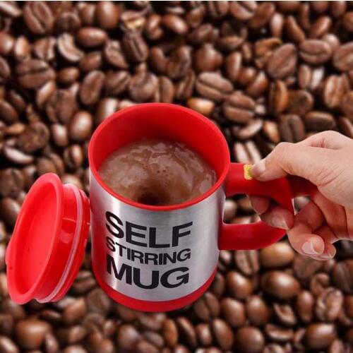 Coffee cup 400Ml Automatic Electric Lazy Self Stirring Automatic Coffee Milk Mixing Self Stirring cup Stainless Steel