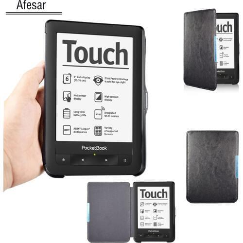 For PocketBook Touch 622 eBook eReader Case Cover and Pocketbook Touch Lux 1st 623 folio pouch leather Case with magnet closured